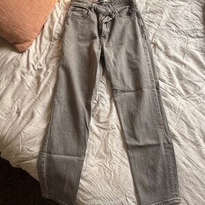 Abercrombie & Fitch High Rise Gray Jeans